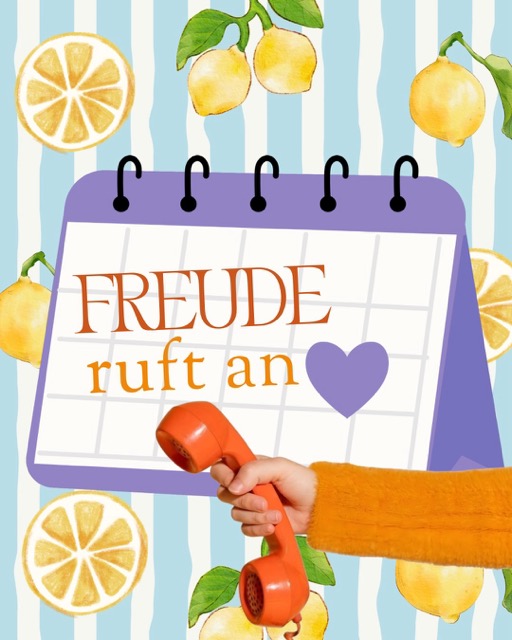 ein Kalenderblatt mit dem Termin für die telefonische Begleitung